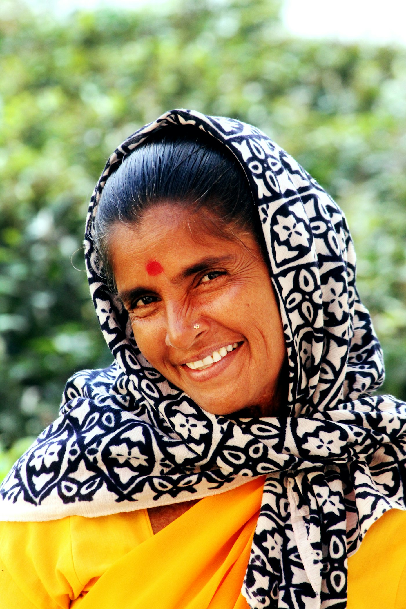 Smiling patient