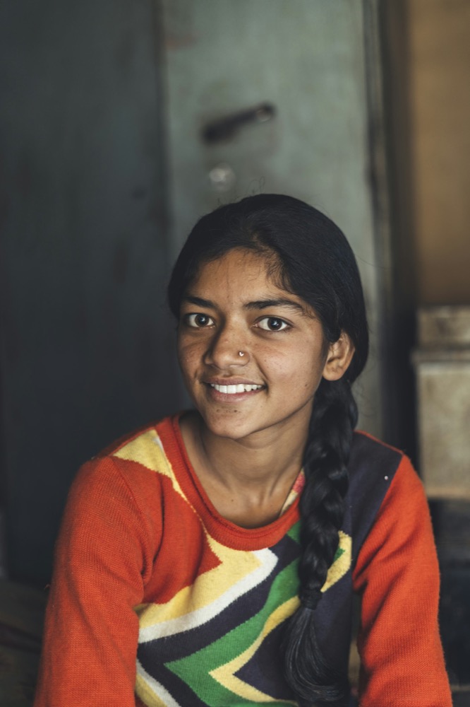Young woman smiling